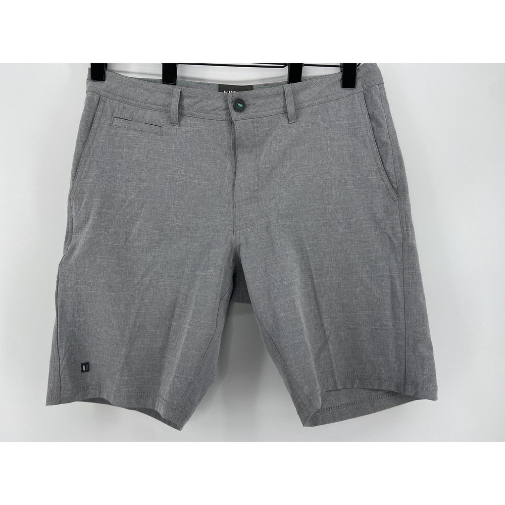 Linksoul Shorts Mens 34 Gray Performance Golf Chino‎ Stretch Casual Light 10"